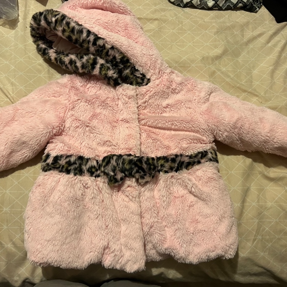 SIZE 2T ROTHCHILD SUPER SOFT PINK COAT EXCELLENT CONDITION GIRLS LOT1312